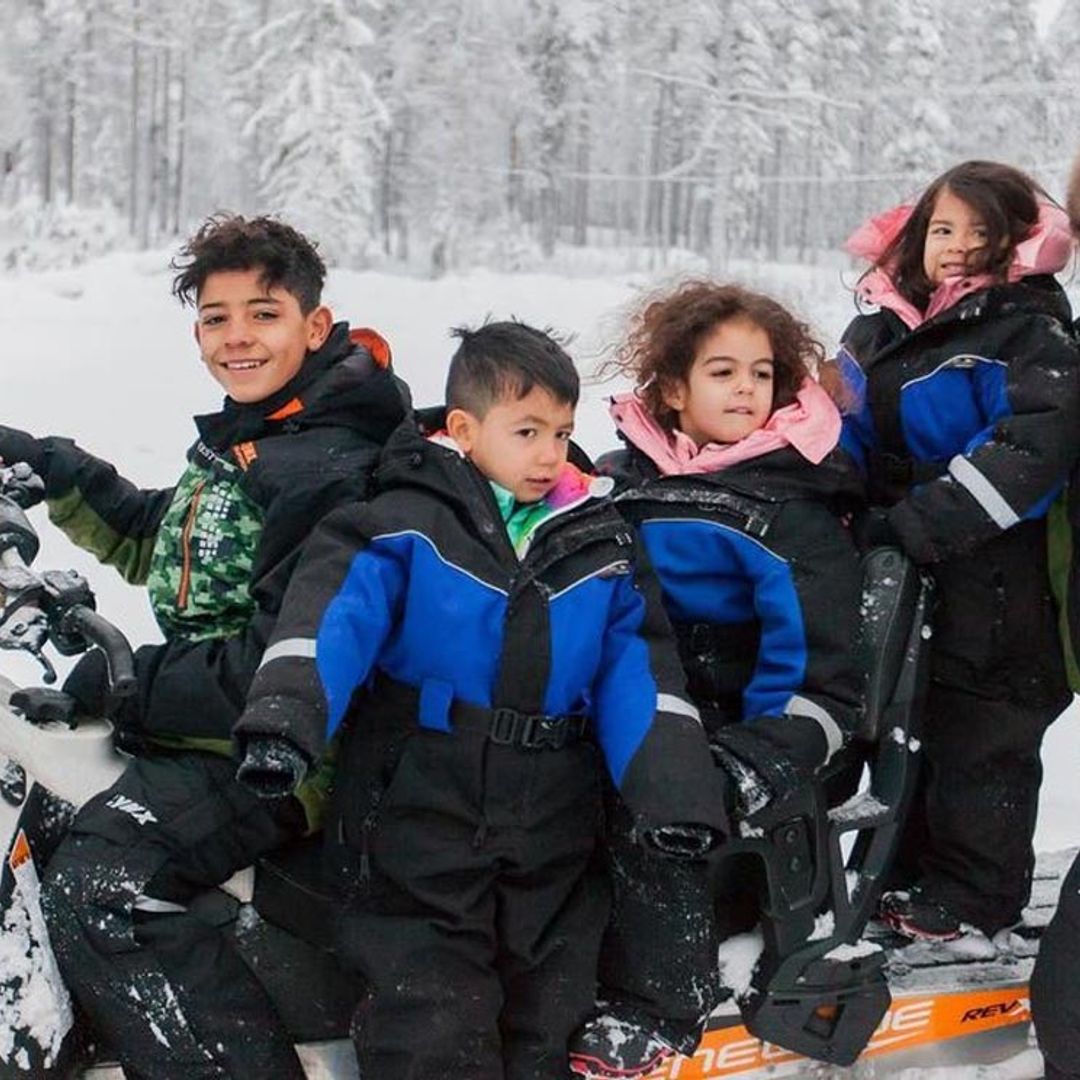 Georgina Rodríguez y sus niños siguen cumpliendo sueños: ¡visitan a Papá Noel!