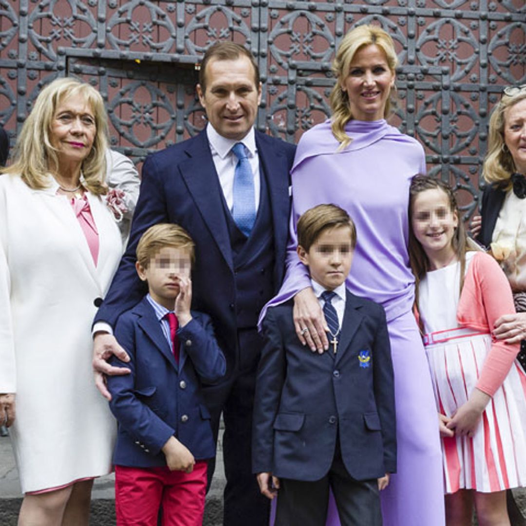 Alejandra Prat celebra la Primera Comunión de su hijo en familia
