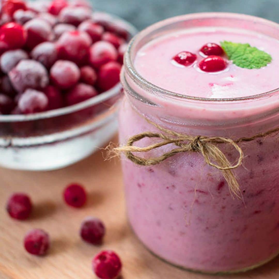 Yogur 'frozen' de arándanos