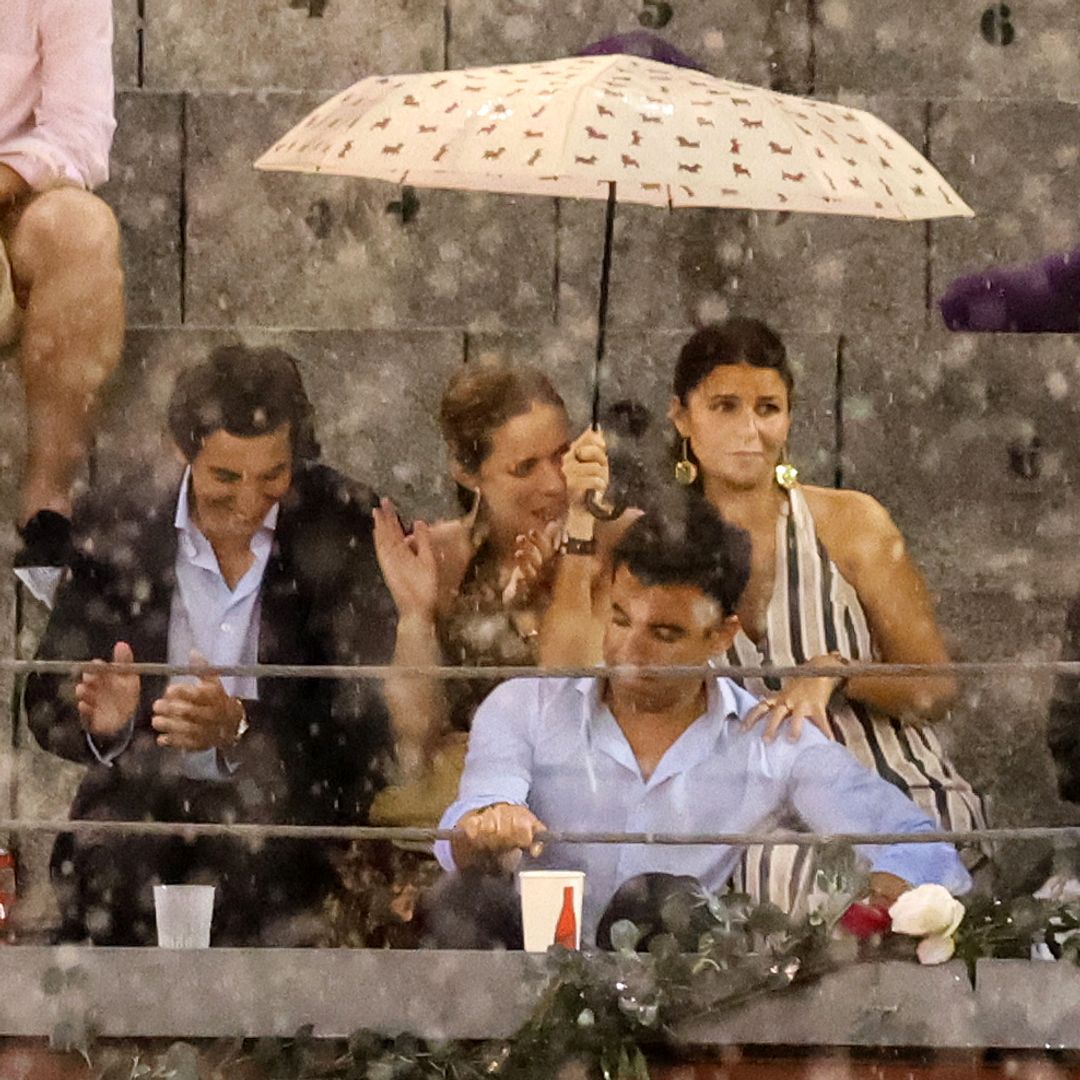 Tana Rivera en la plaza de Las Ventas viendo la tradicional corrida de la beneficencia que cierra la feria de San Isidro, a 14 de junio de 2026, en Madrid