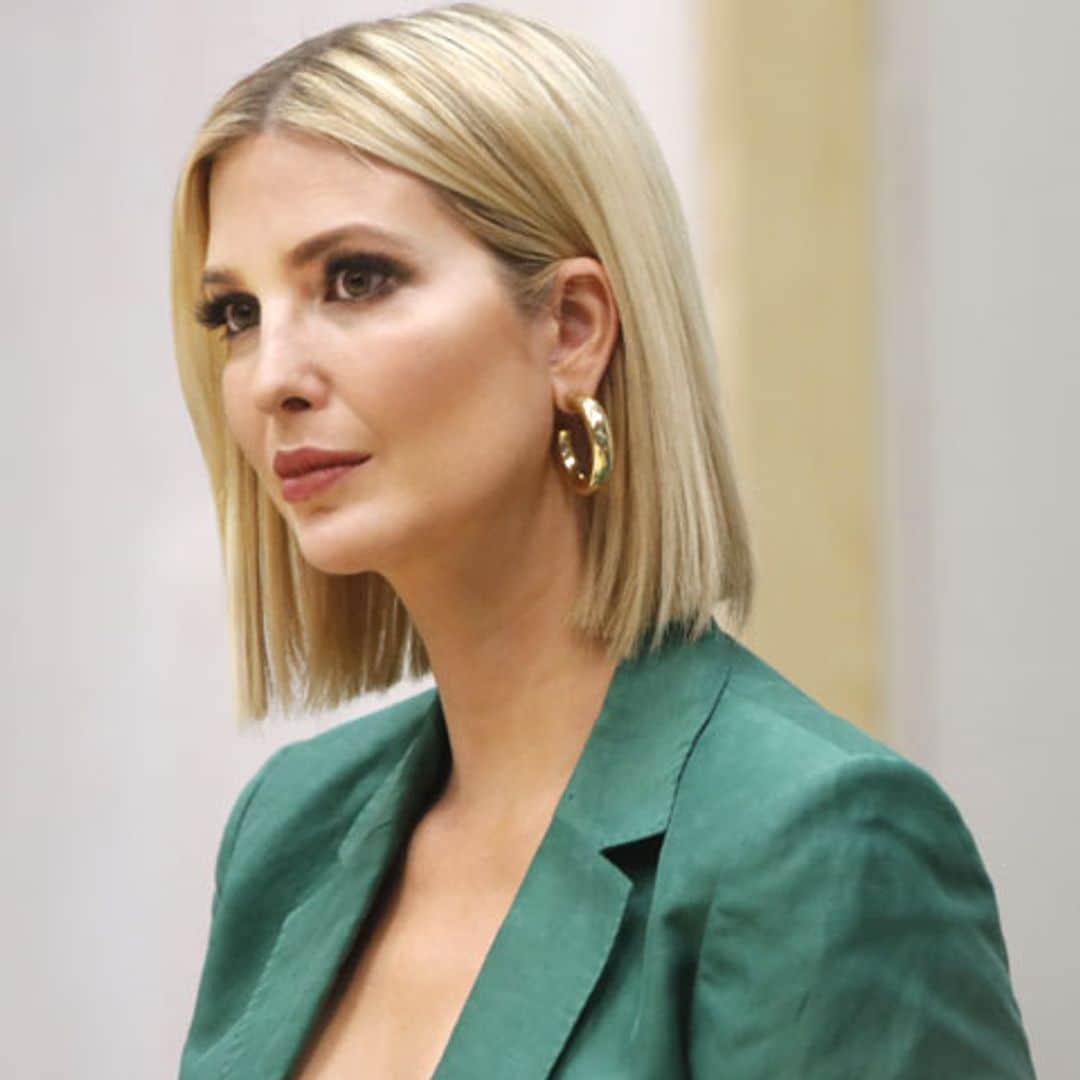 Con guiño 'royal', Ivanka versiona aquel traje verde de su duelo con Kim Kardashian