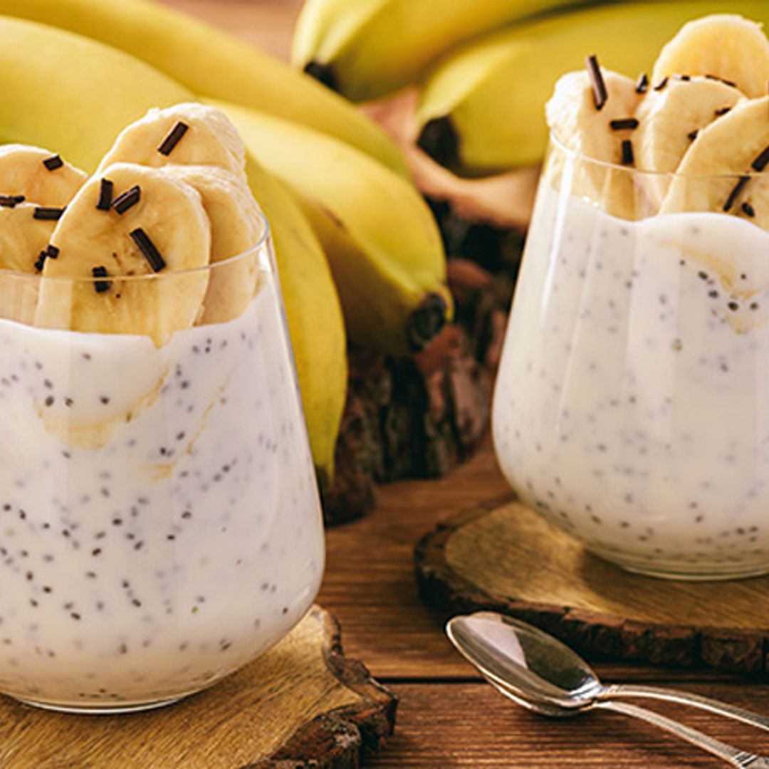 Pudin de plátano y chía