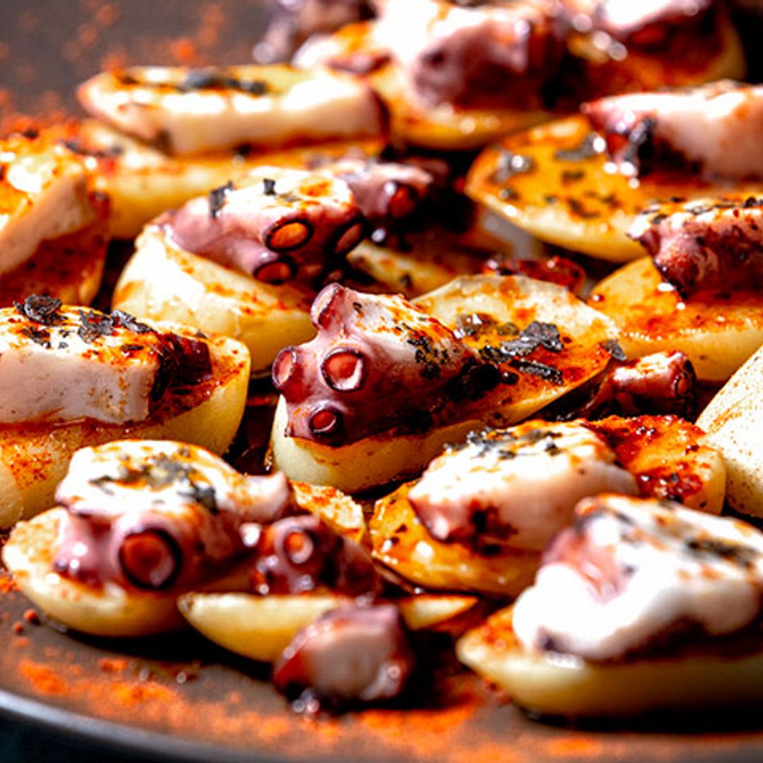 Montaditos de pulpo a la gallega