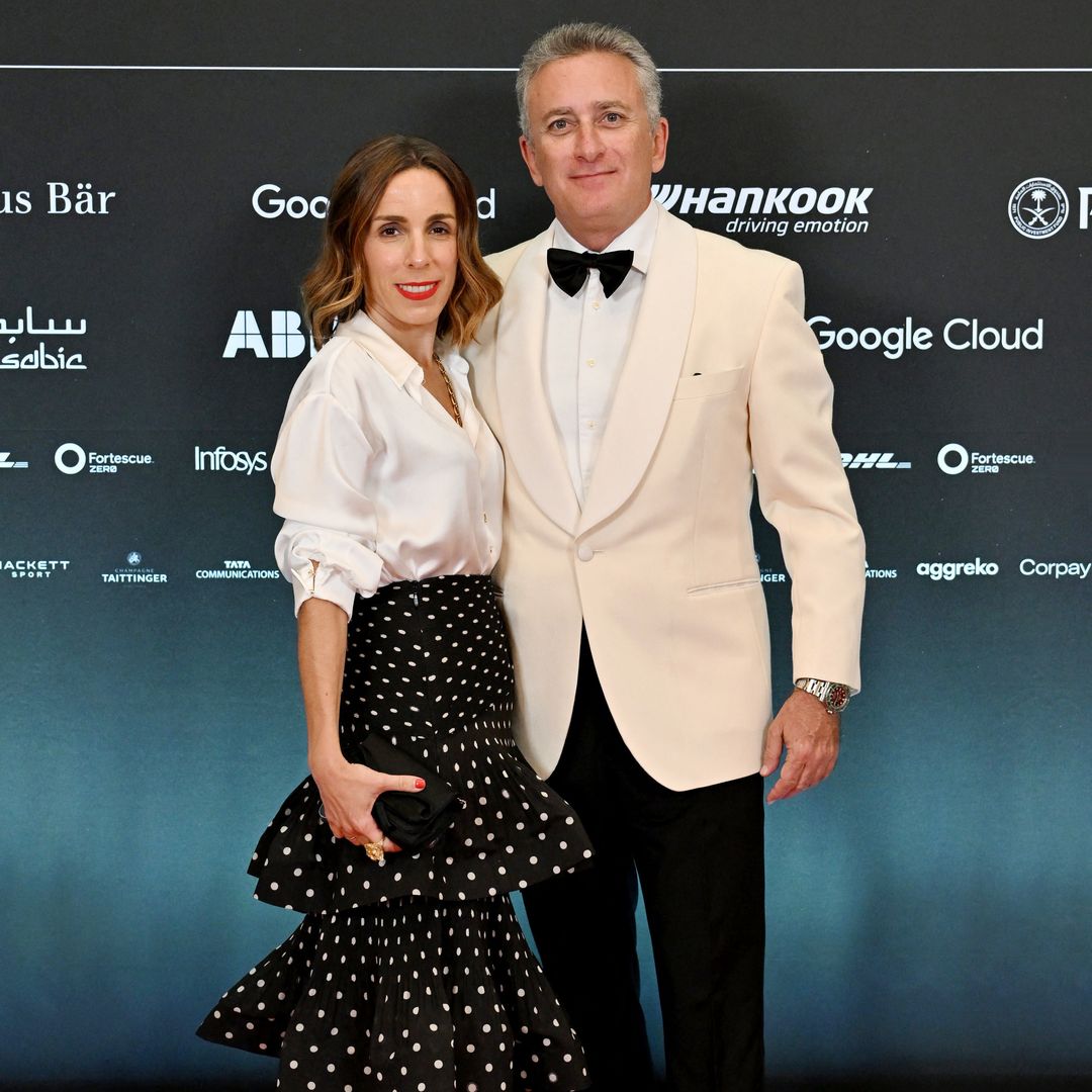 Ana Aznar recupera en su cita con los príncipes de Mónaco la espectacular falda de volantes y lunares que llevó a la Feria de Abril