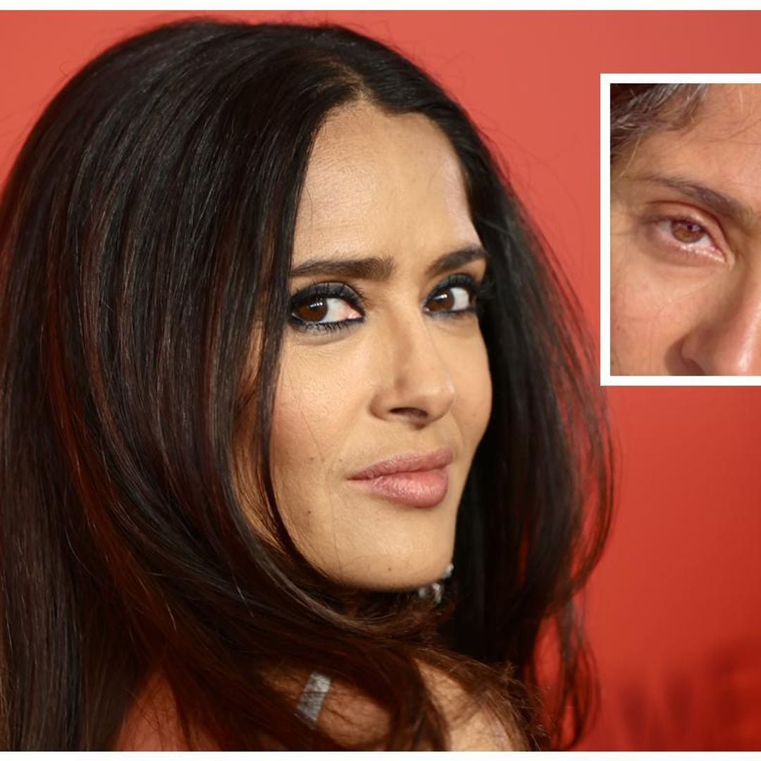 Con su foto más natural, Salma Hayek muestra sus arrugas y sus canas