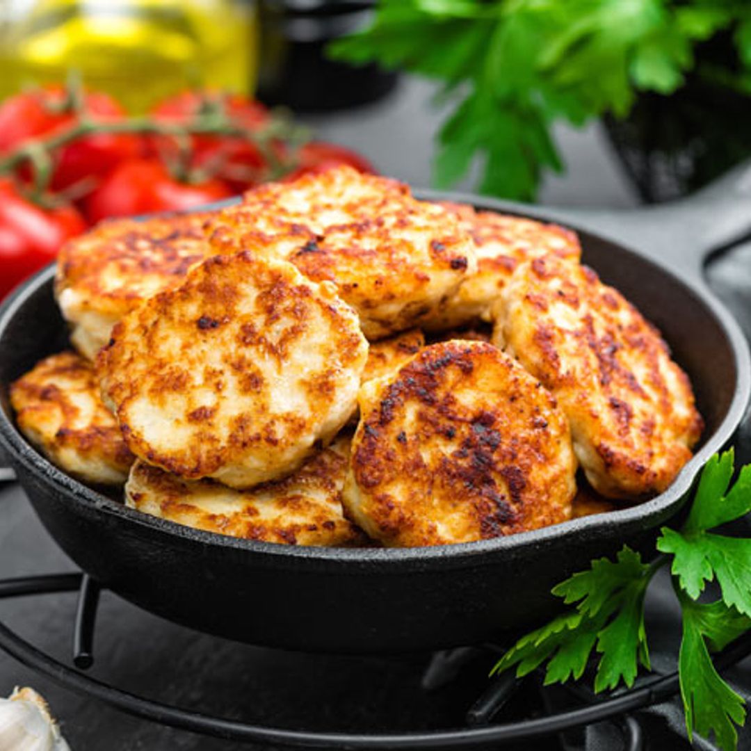 Hamburguesa de pollo y avena