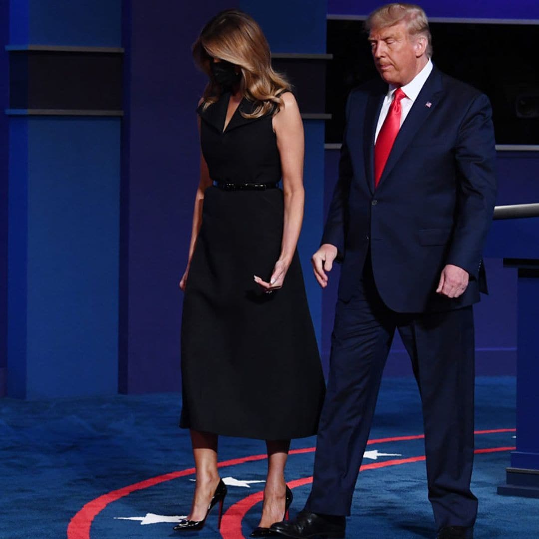 Melania Trump reaparece tras la cuarentena y, de nuevo, uno de sus gestos llama la atención