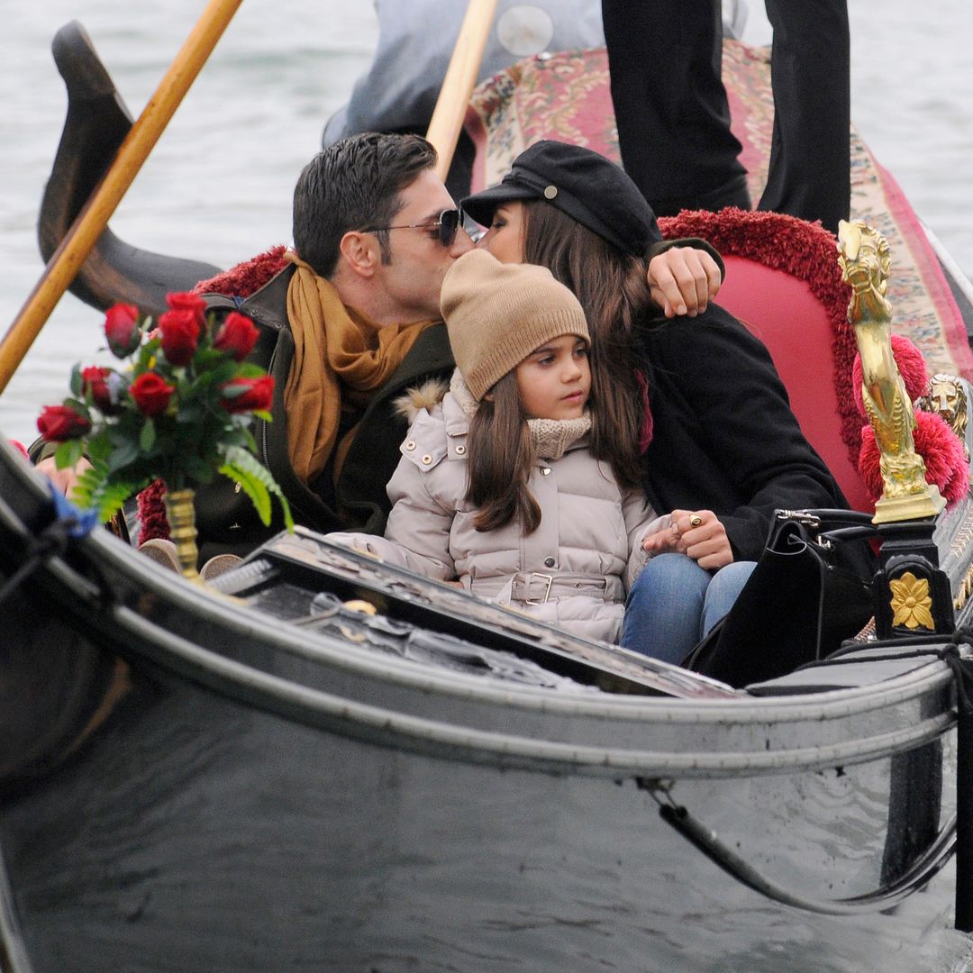 David Bustamante y Paula Echevarría con su hija Daniella en Venecia el 2 de noviembre de 2013 