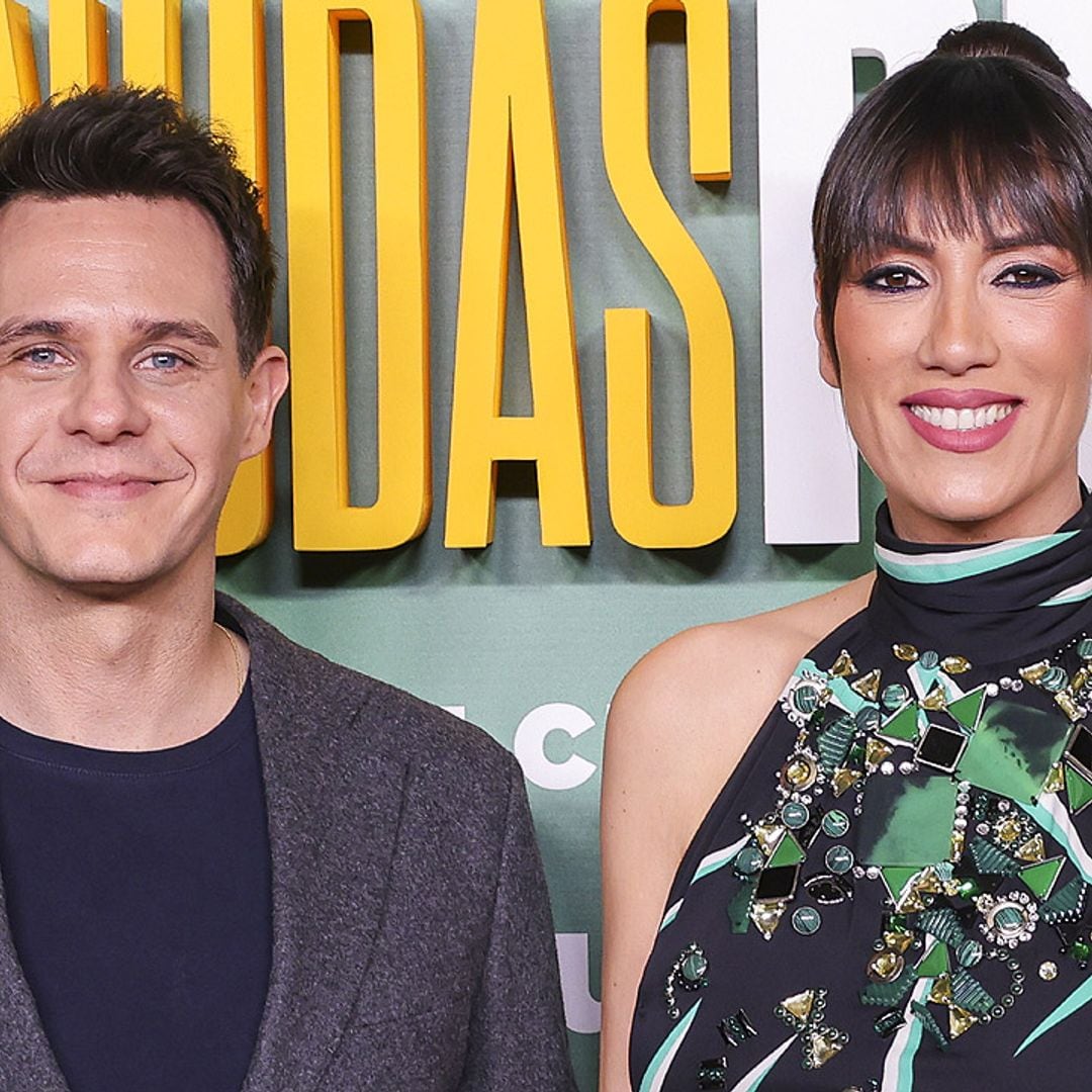 Christian Gálvez y Patricia Pardo, dos papás enamorados en un estreno de cine