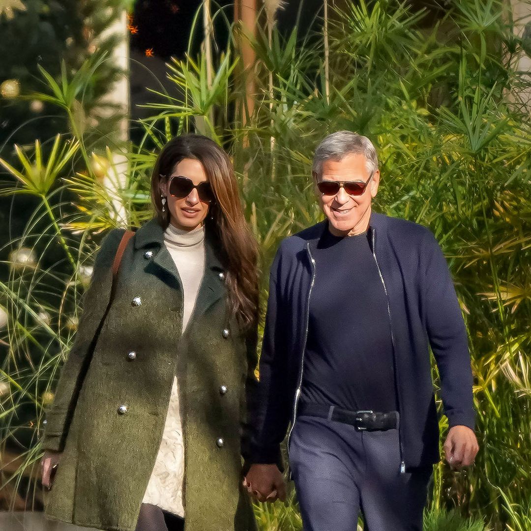 George y Amal Clooney, más unidos que nunca: las fotos de su romántico paseo por su refugio secreto en Francia