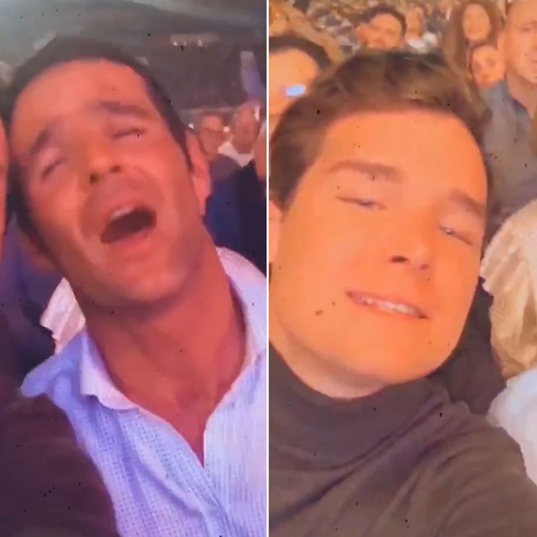 José Bono Jr y Aitor Gómez se divierten en familia durante el concierto de Raphael