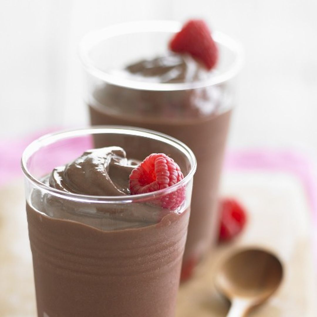 'Mousse' de chocolate negro picante