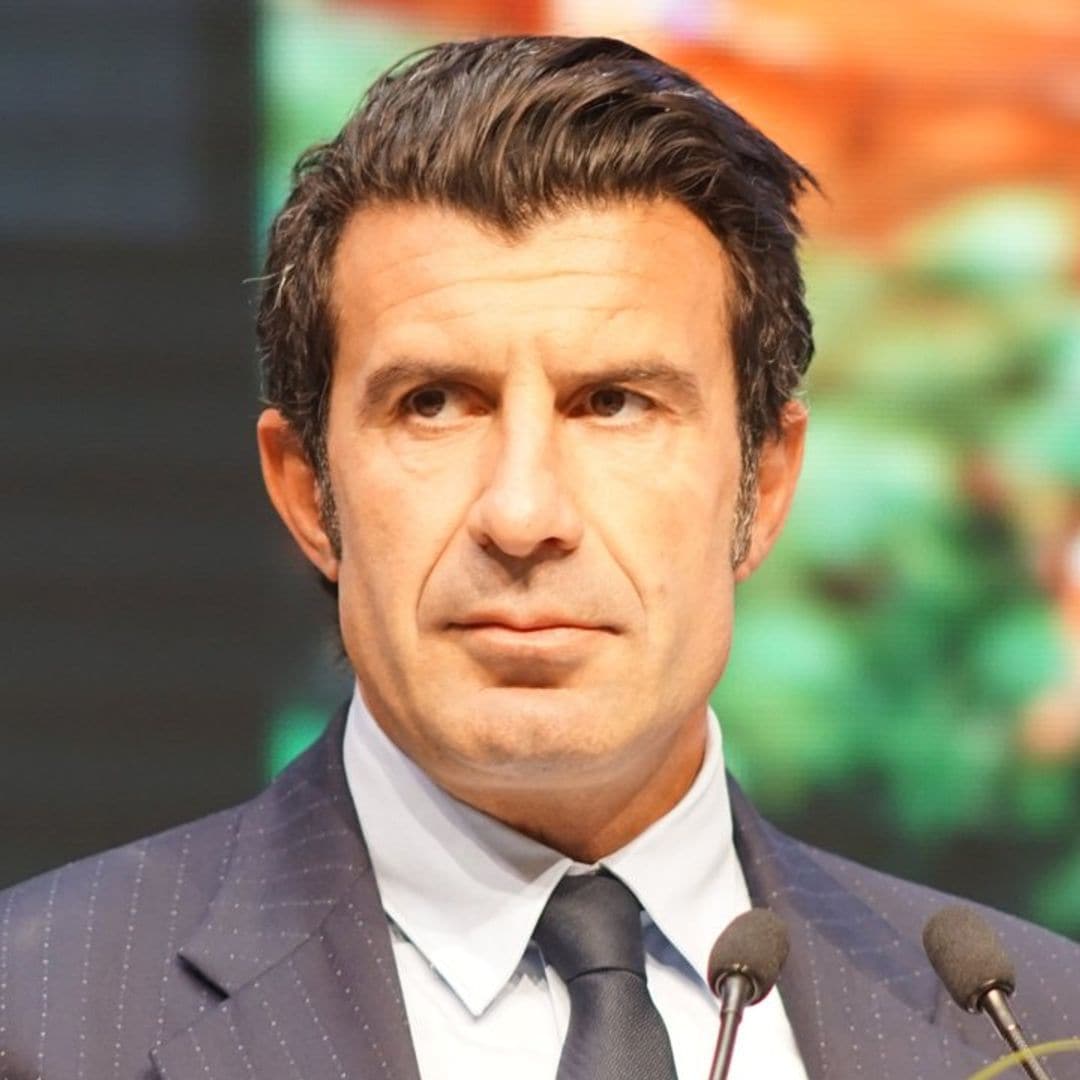 El dolor de Luis Figo en el último adiós a su madre