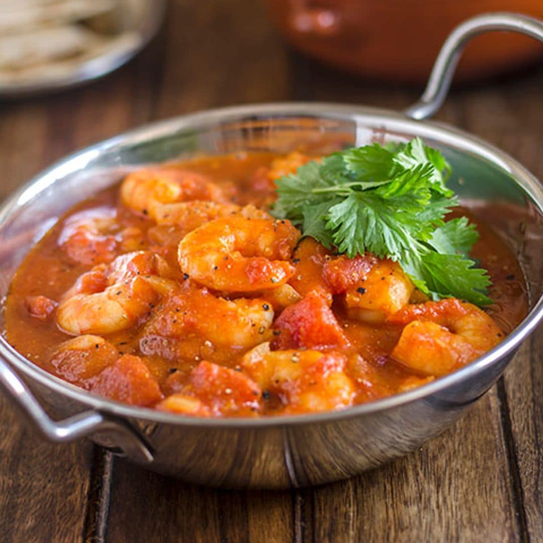Curry suave de gambas