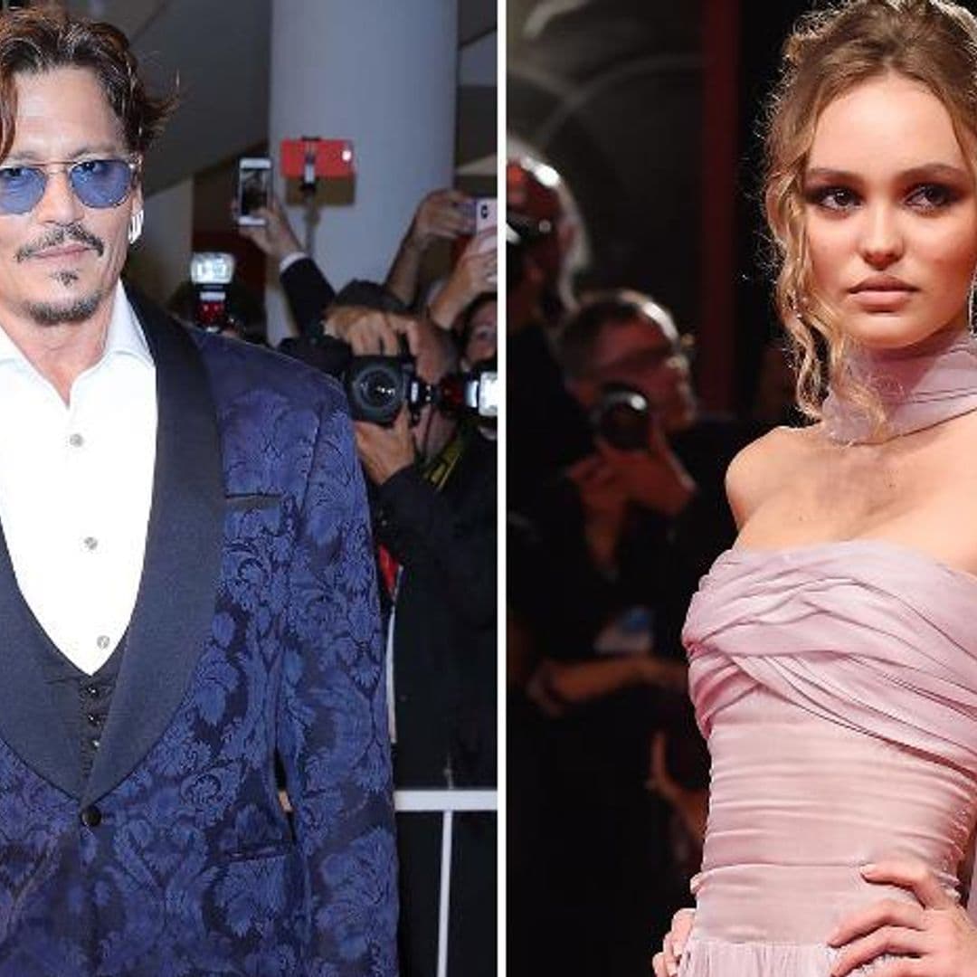 Johnny Depp orgulloso de los triunfos de su hija Lily Rose