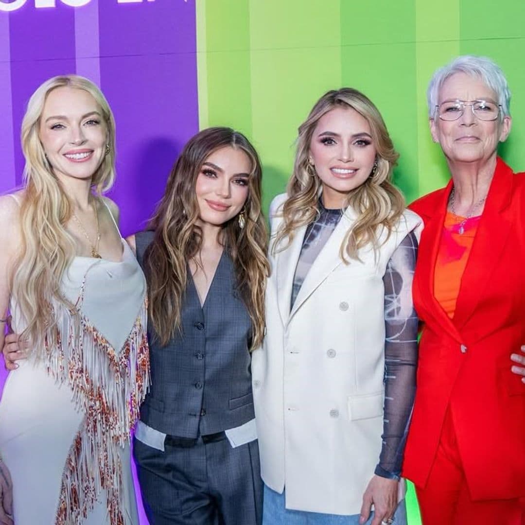 Angélica Rivera y Sofía Castro presumen su encuentro con Lindsay Lohan y Jamie Lee Curtis