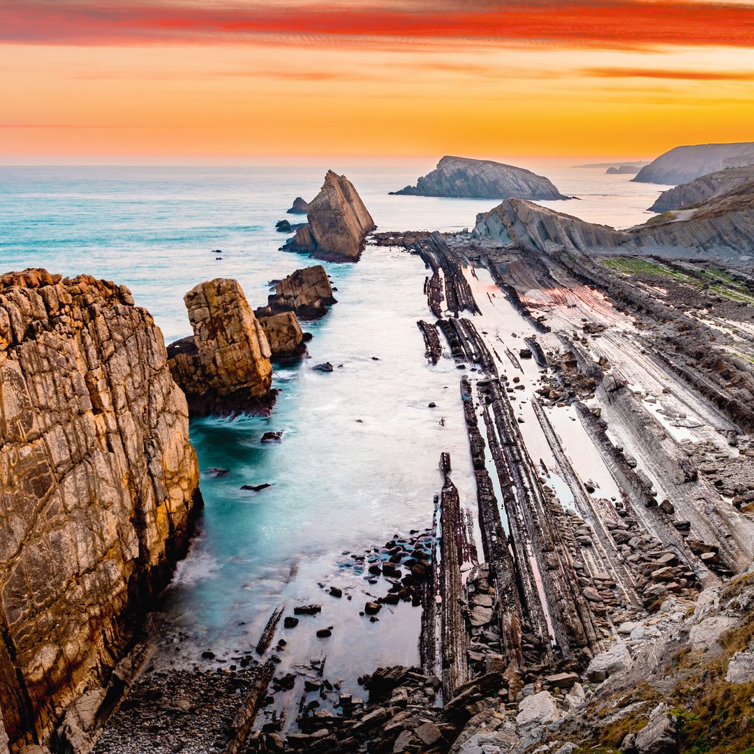 Playa de la Arnía, Costa Quebrada, Cantabria