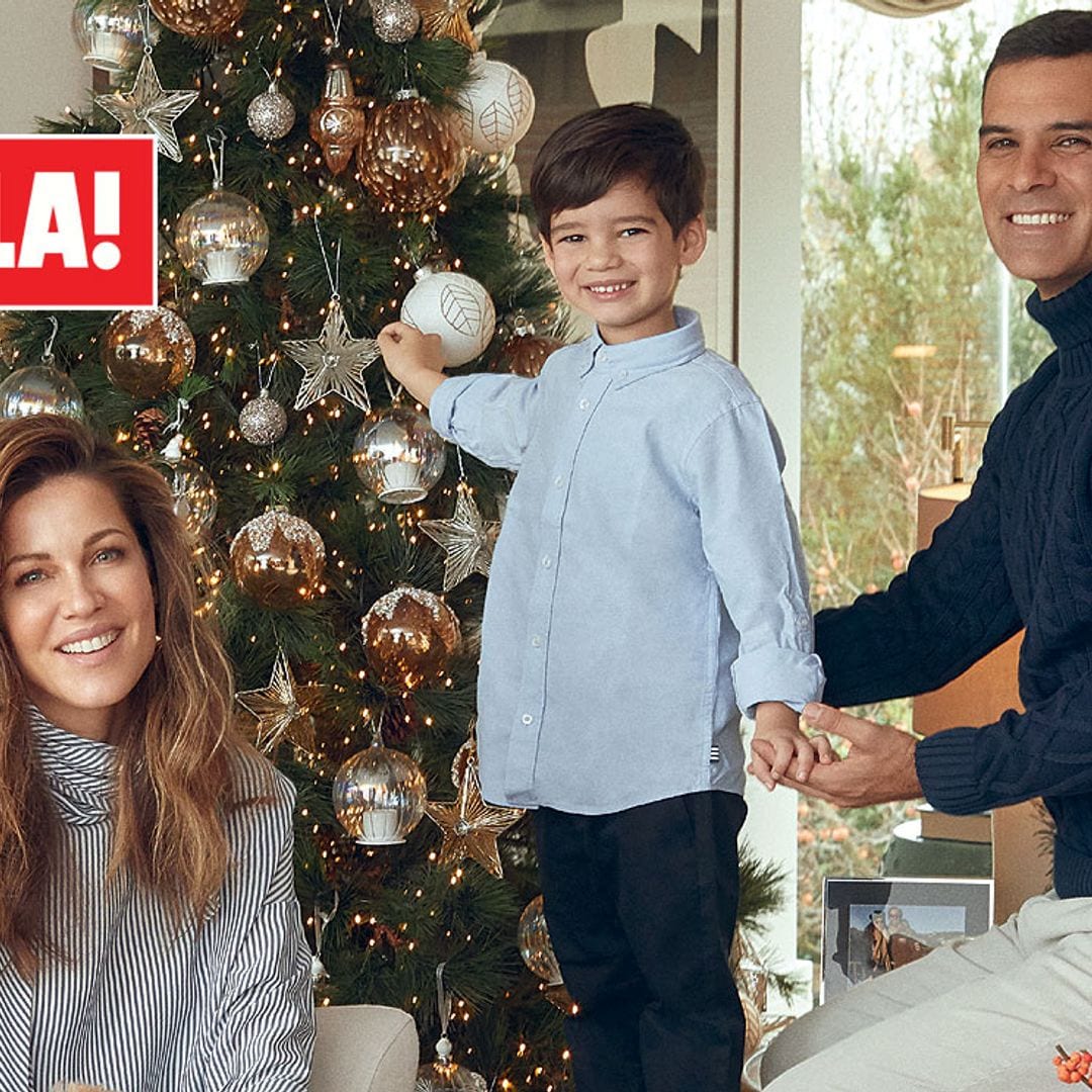 En ¡HOLA!, Jaydy Michel y Rafa Márquez posan, por primera vez, en familia en su nueva casa de Madrid