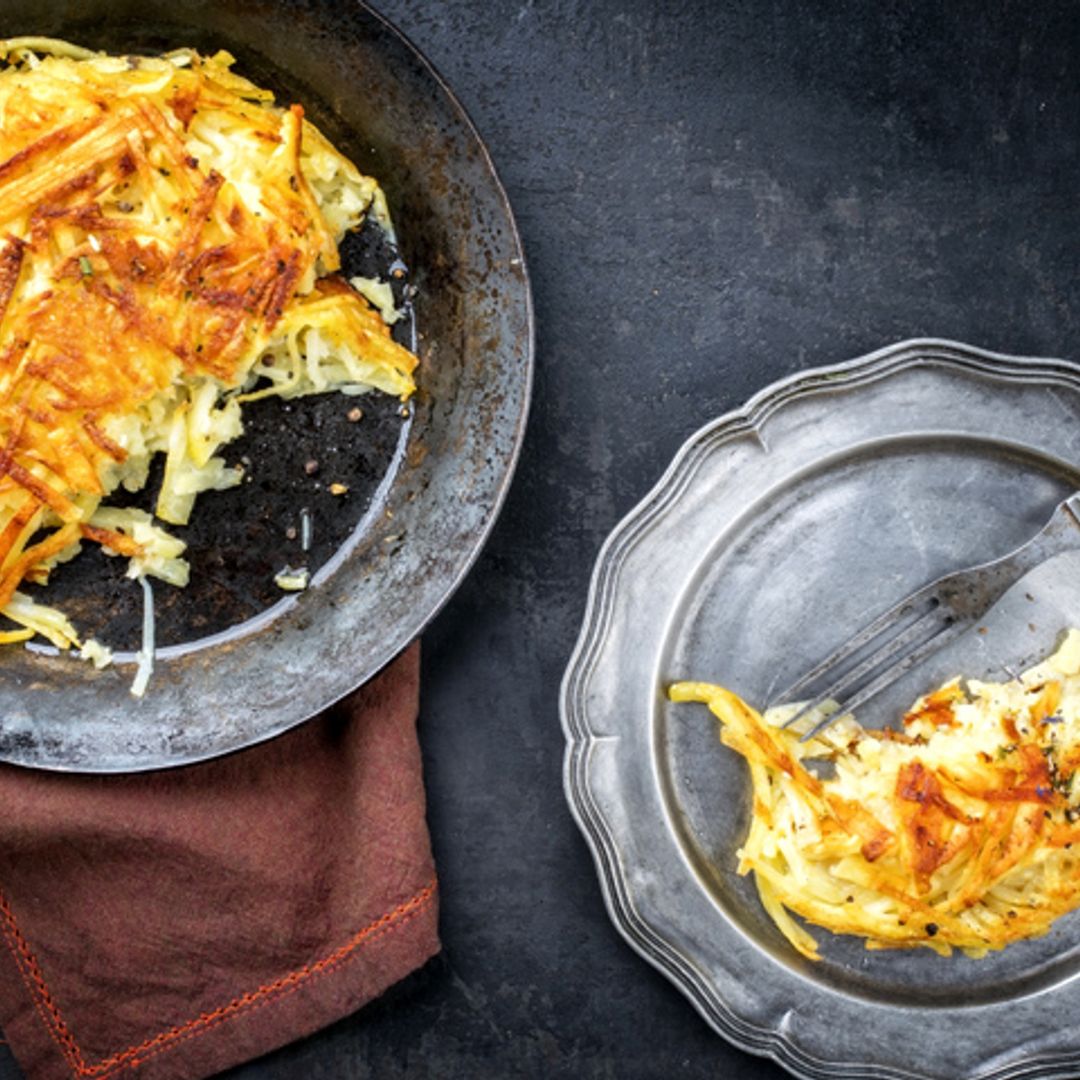 Rosti de patatas al estilo suizo