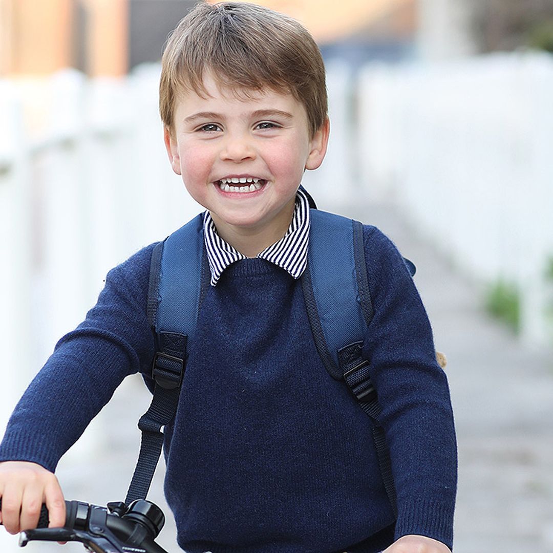 Louis de Cambridge, fotografiado en su primer día de guardería al cumplir 3 años