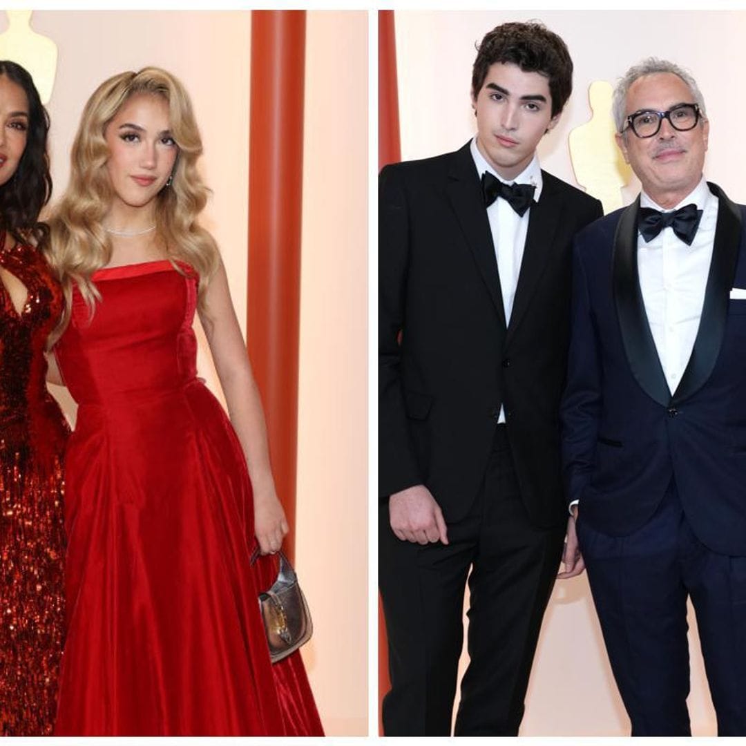 Salma Hayek, Alfonso Cuarón, Brendan Fraser y más famosos que acudieron a los Oscar con sus hijos
