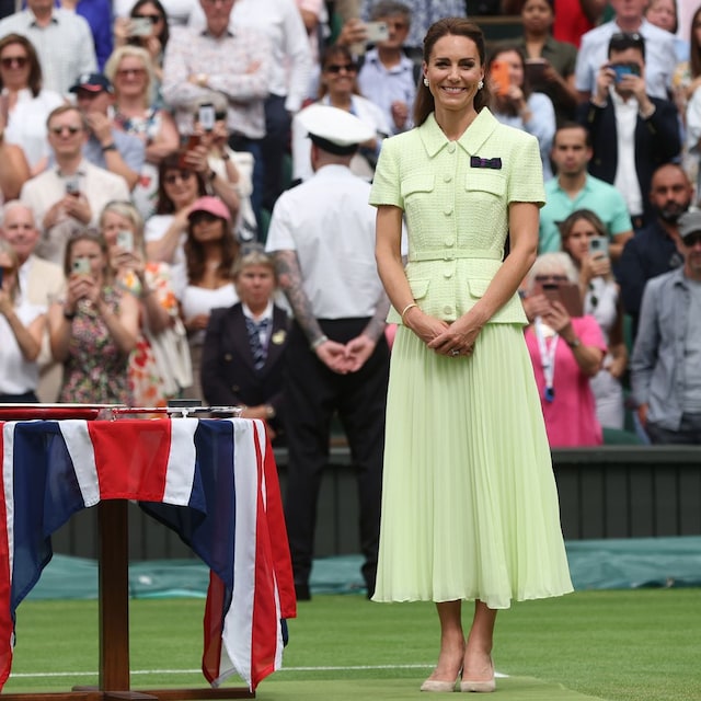 Kate Middleton Wimbledon tenis verde