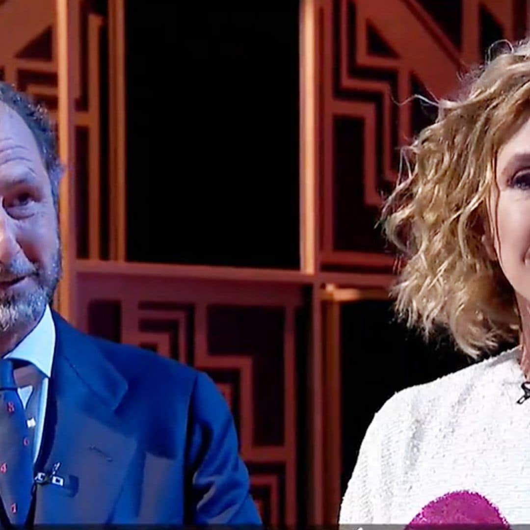 Luis Gasset sorprende a Ágatha Ruiz de la Prada en directo: 'Todo por verte sonreír'