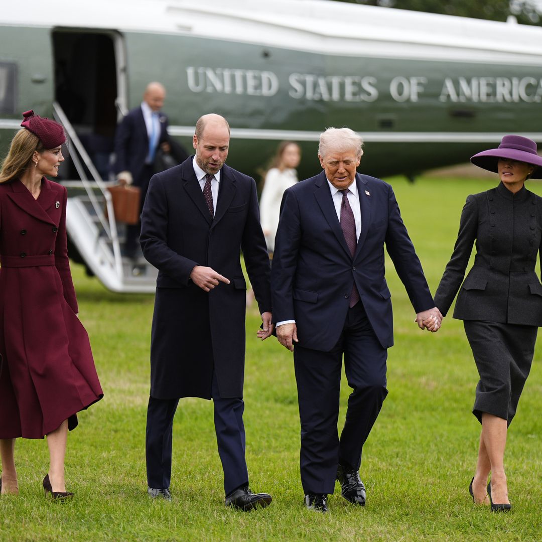 Los príncipes de Gales reciben a los Trump en una visita histórica y con tradiciones nunca vistas