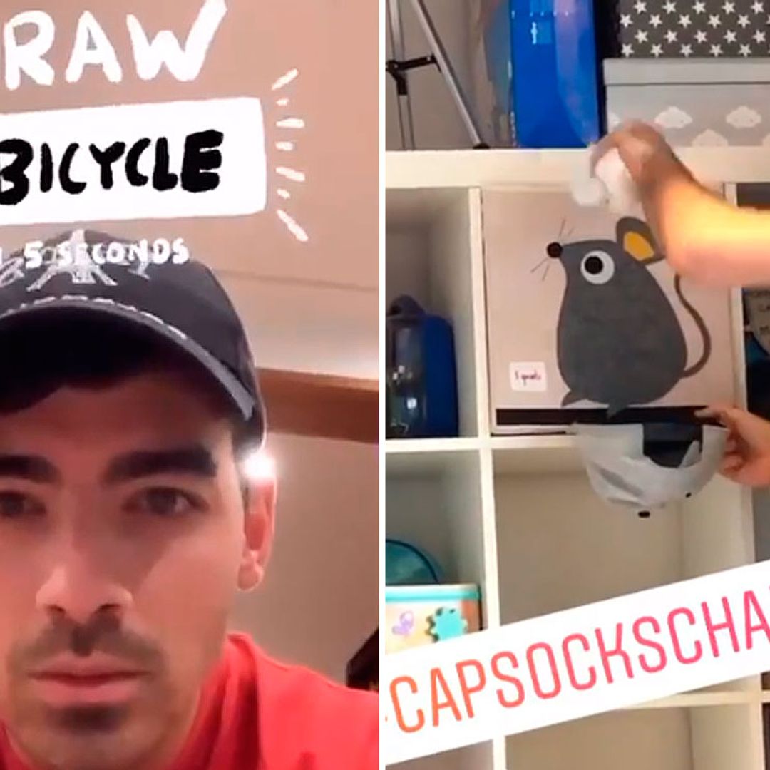 De encestar calcetines en una gorra a dibujar con la nariz, los retos de las 'celebrities' que puedes hacer en casa