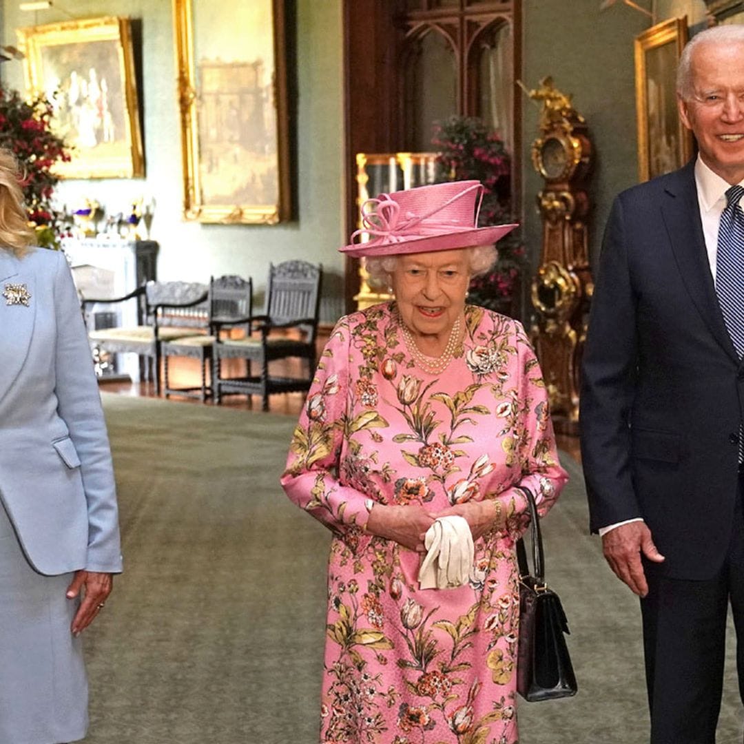 Joe y Jill Biden toman el té con Isabel II en el castillo de Windsor