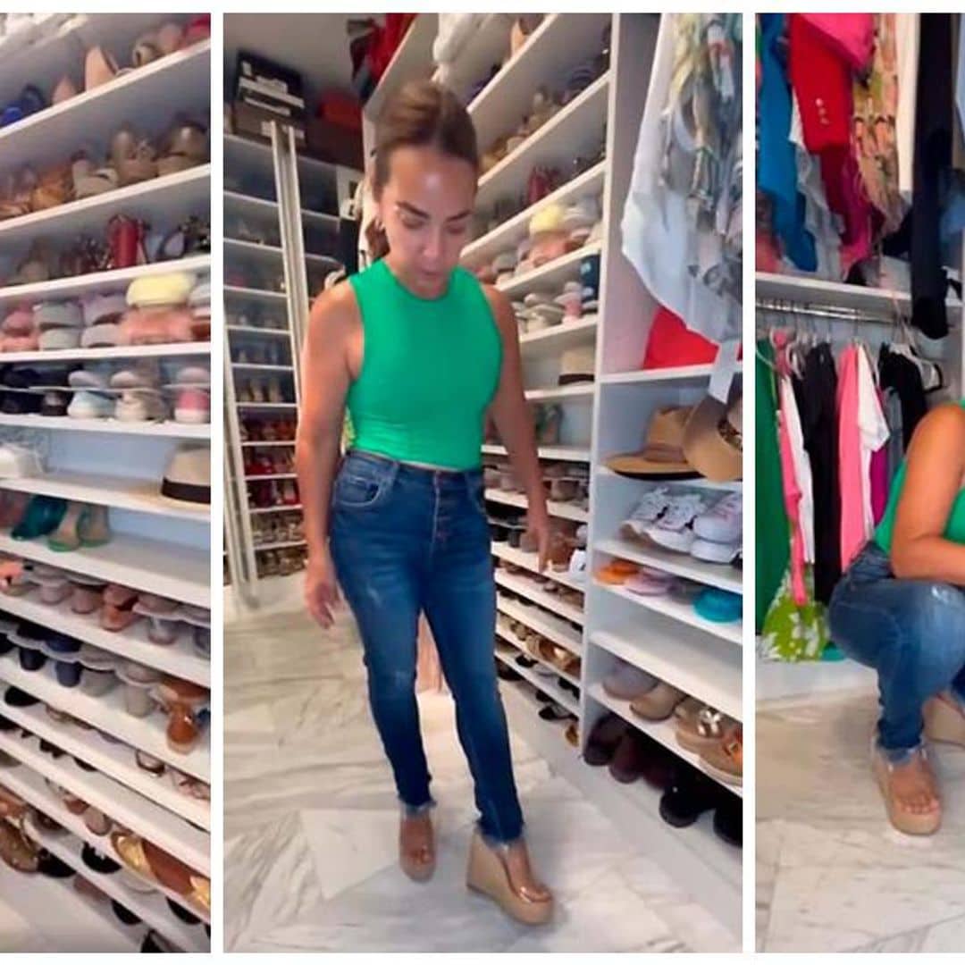 ¡De piso a techo! Así es la impresionante colección de zapatos de Adamari López