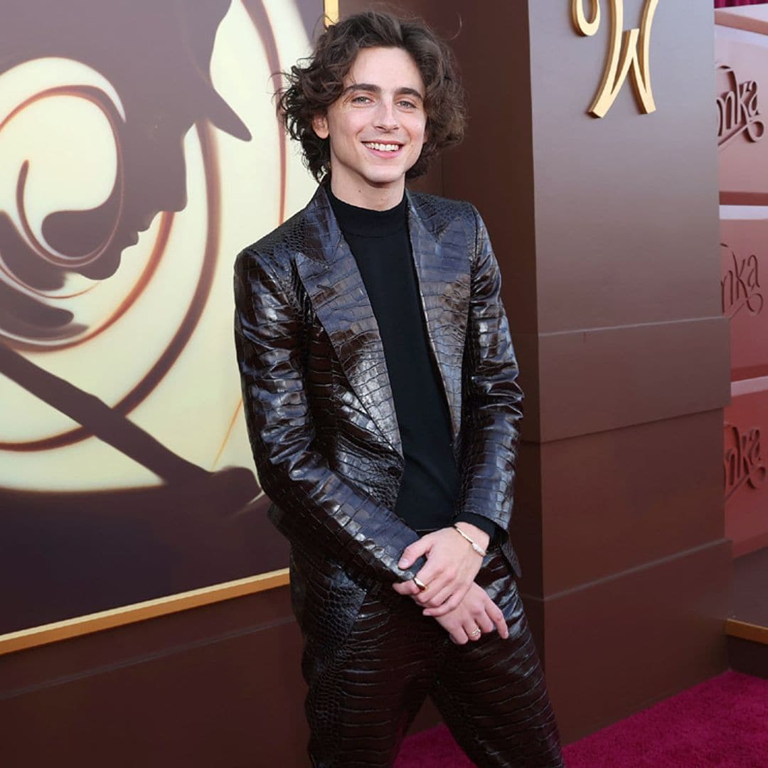 Al detalle, la transgresora imagen de Timothée Chalamet en los estrenos de la película 'Wonka'