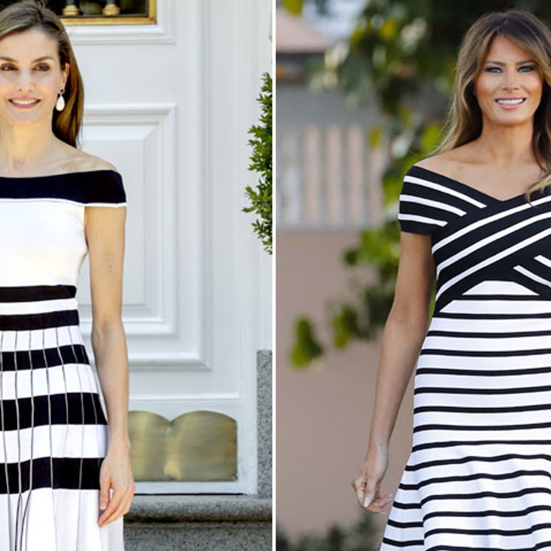 Las 6 veces en las que la reina Letizia y Melania Trump han compartido estilo