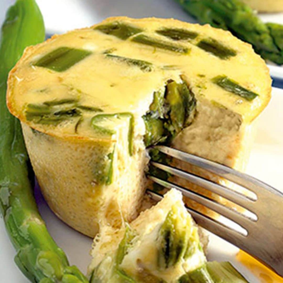 Flan de espárragos trigueros