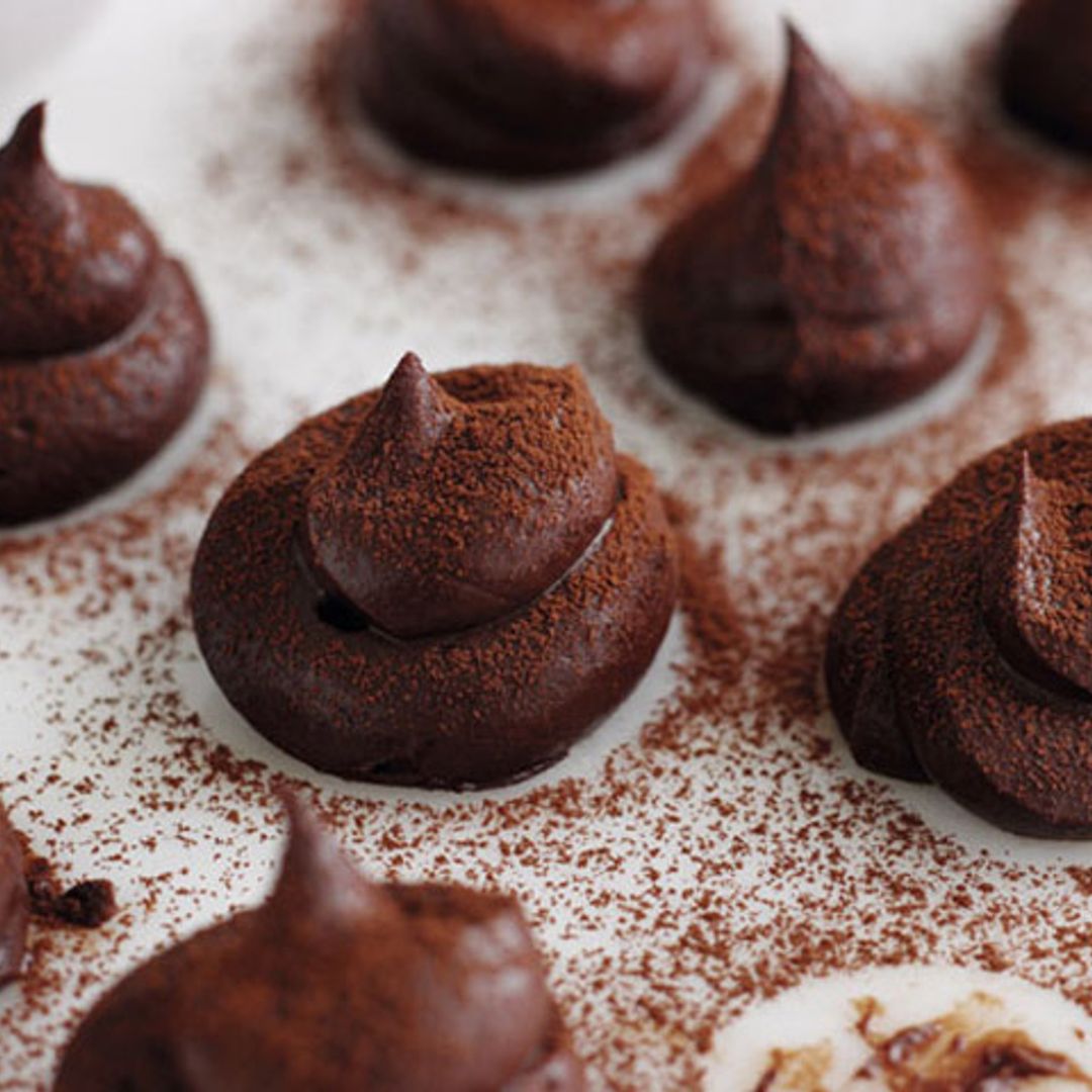 Trufas de chocolate con sal