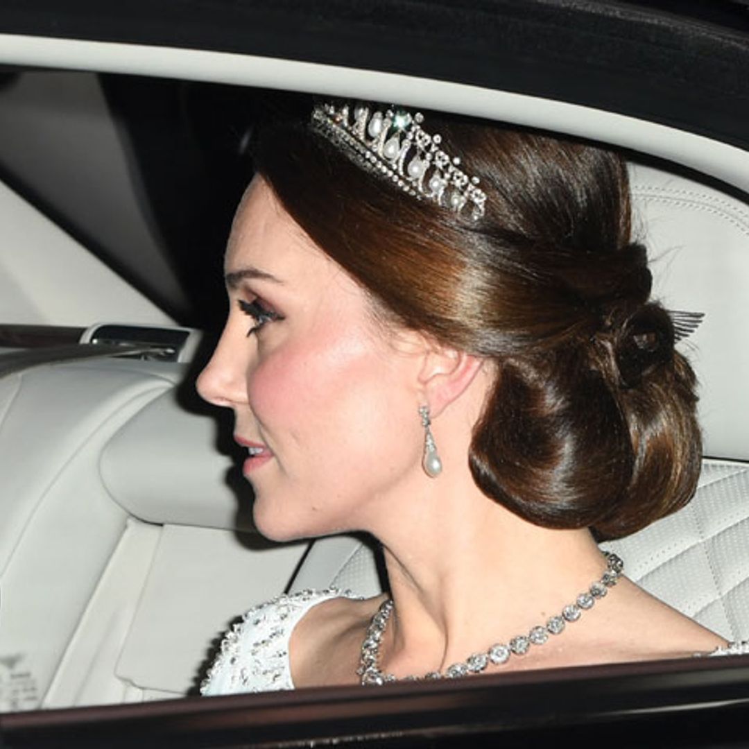 La Duquesa de Cambridge brilla con la tiara favorita de Diana de Gales