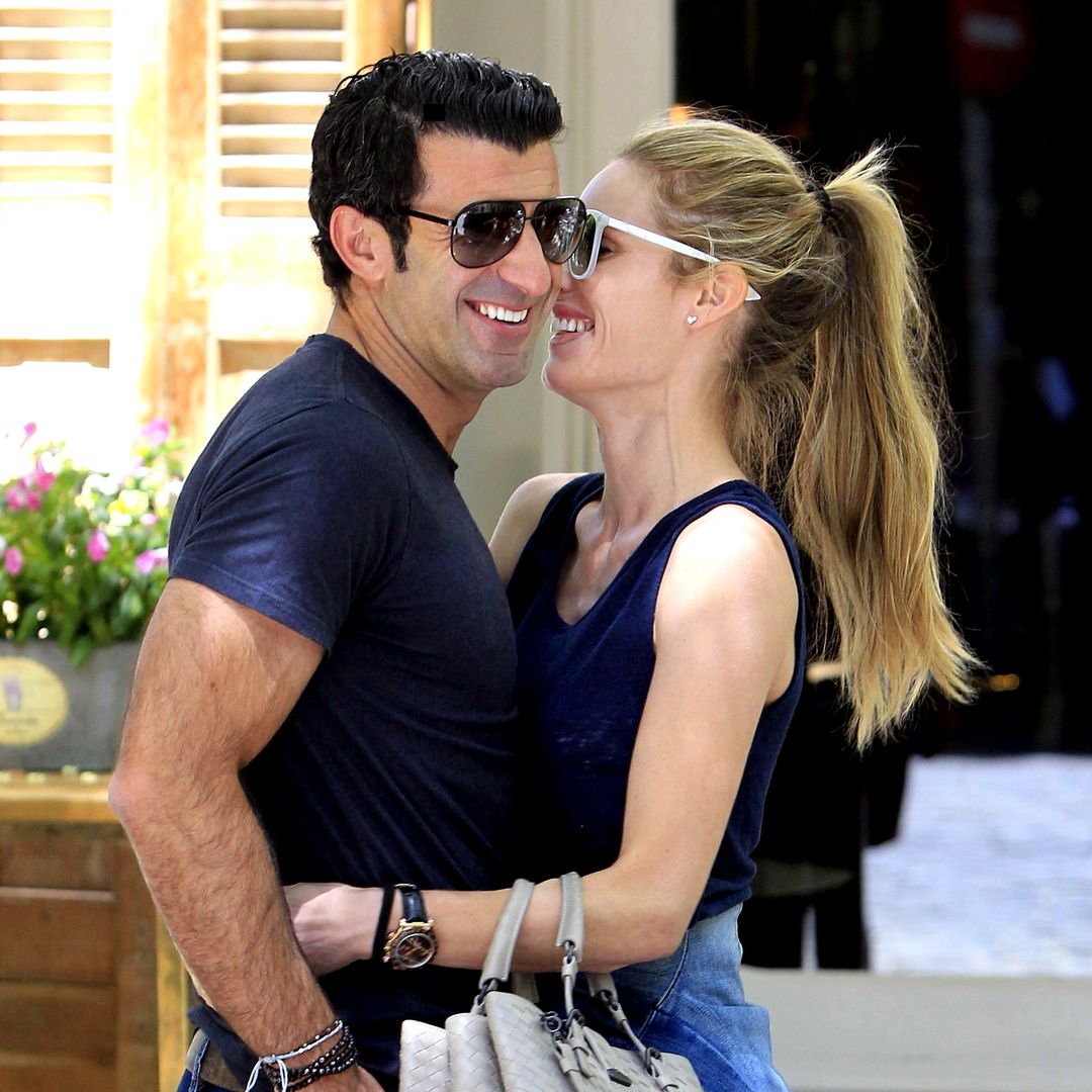 Luis Figo y Helen Svedin, de vacaciones en Suecia con sus hijas y su yerno tras unos meses de incertidumbre