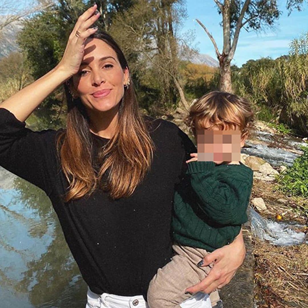 Rocío Osorno da su primer paseo con sus hijos