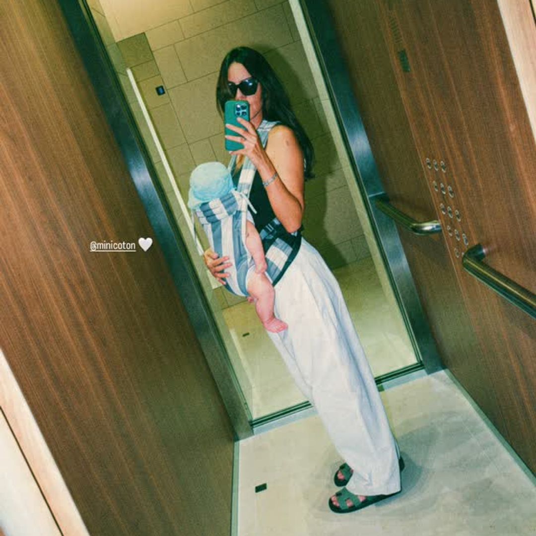 Melissa Jiménez con su hijo Leonard, de casi seis meses