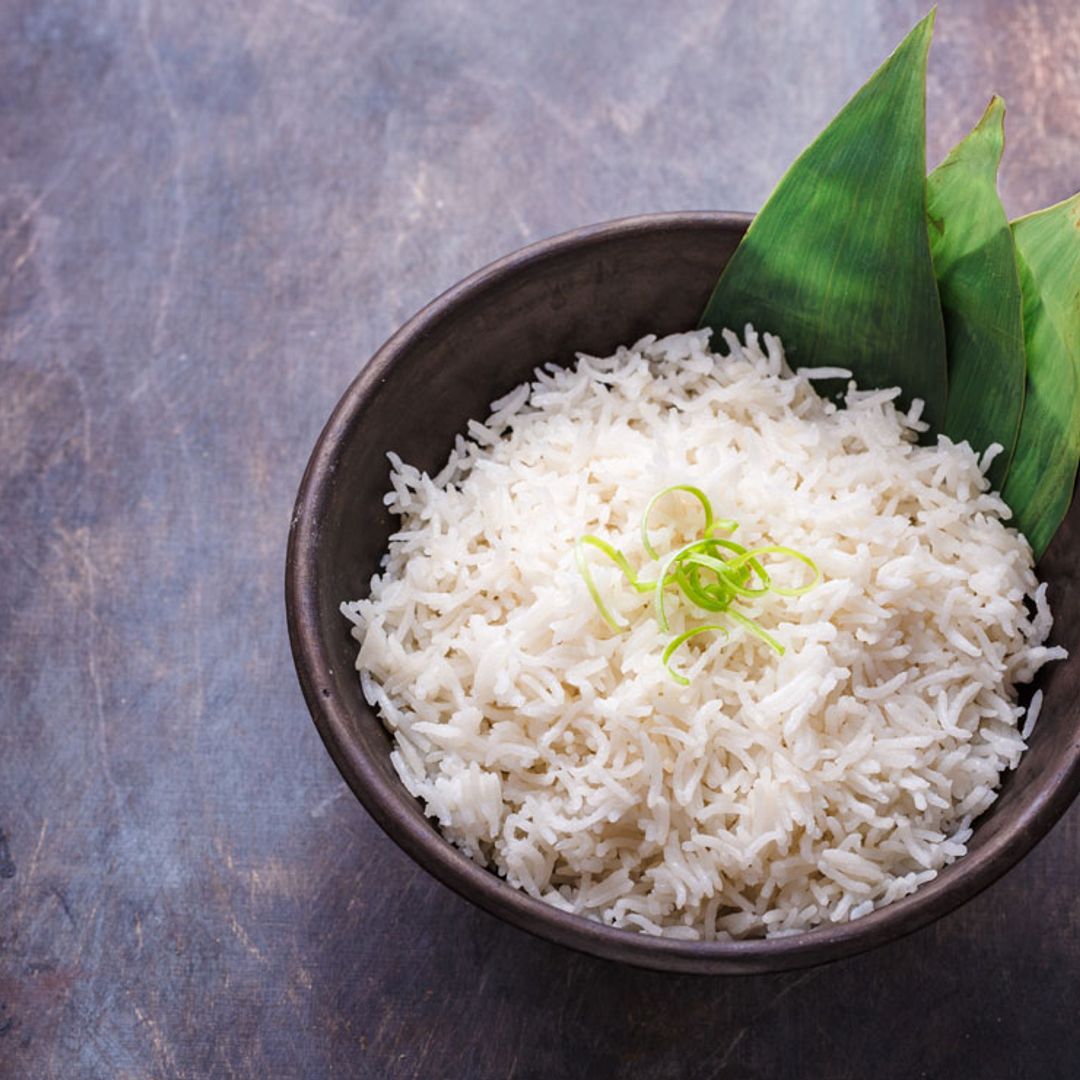 Arroz basmati con leche de coco