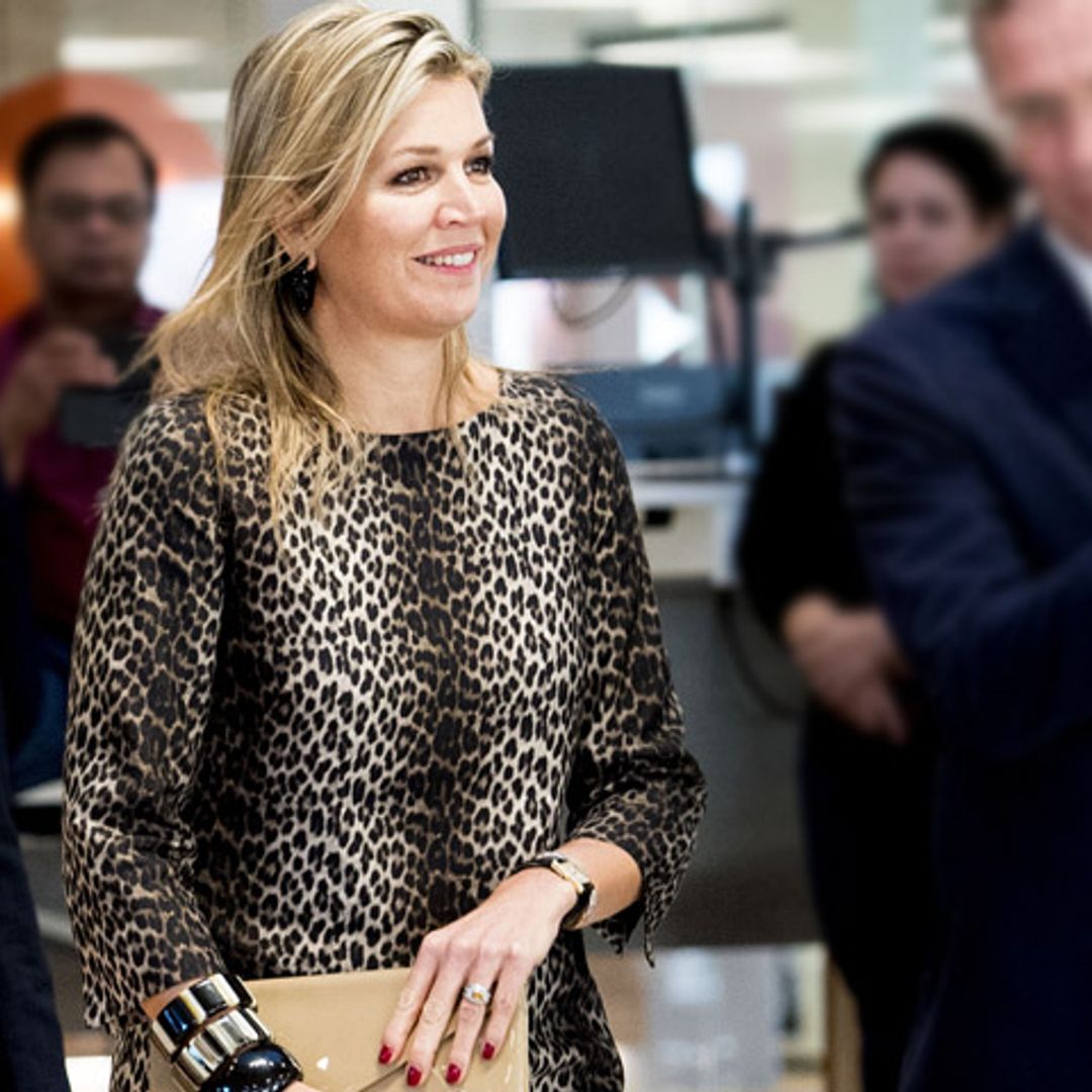 Máxima de Holanda y el arte de combinar el 'animal print' desde hace una década