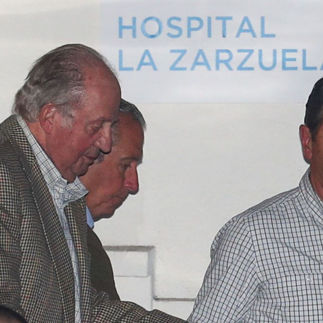 Don Juan Carlos y la infanta Elena visitan a Simoneta Gómez-Acebo en el hospital