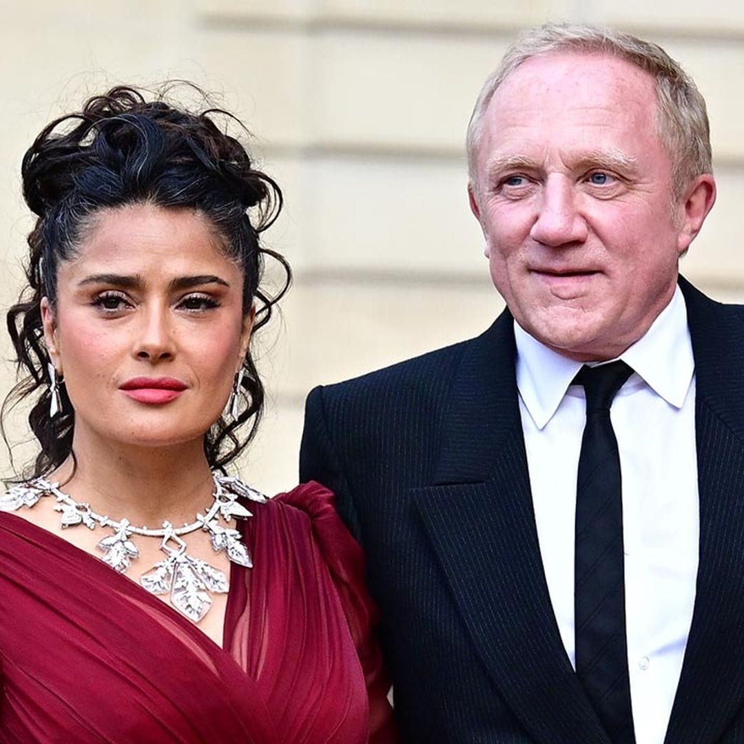 Salma Hayek y  Francois-Henri Pinault, invitados de lujo de los Macron en el Elíseo