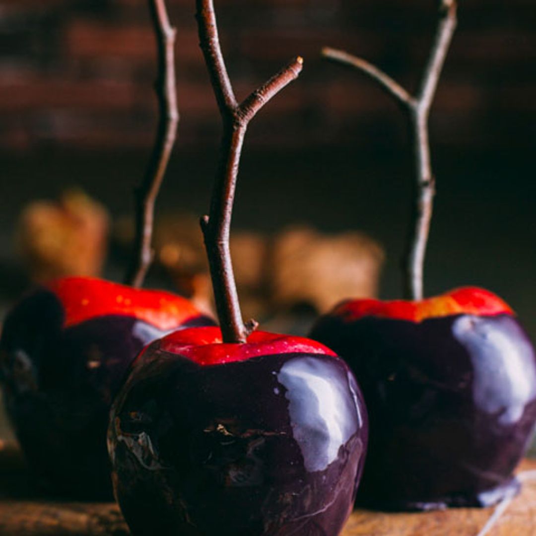 Manzanas con chocolate especiado