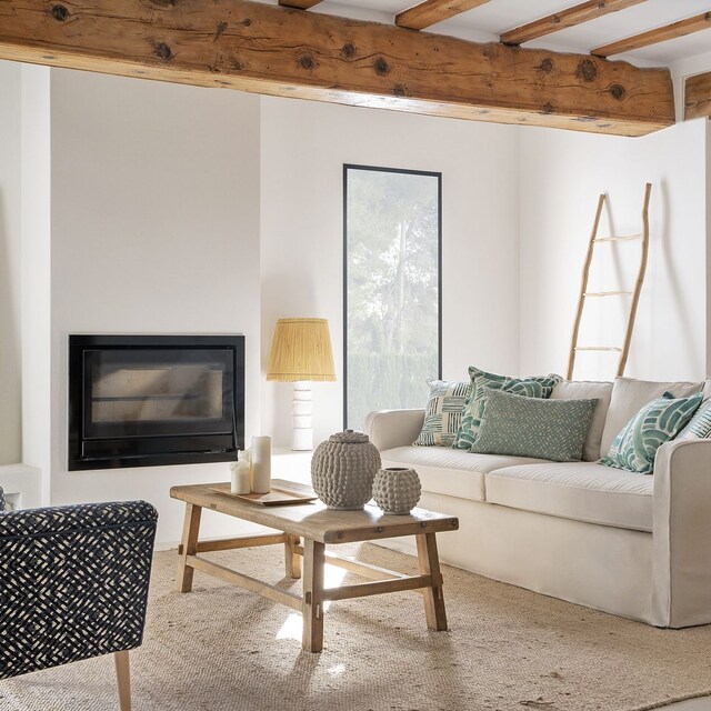Salón con un estilo veraniego