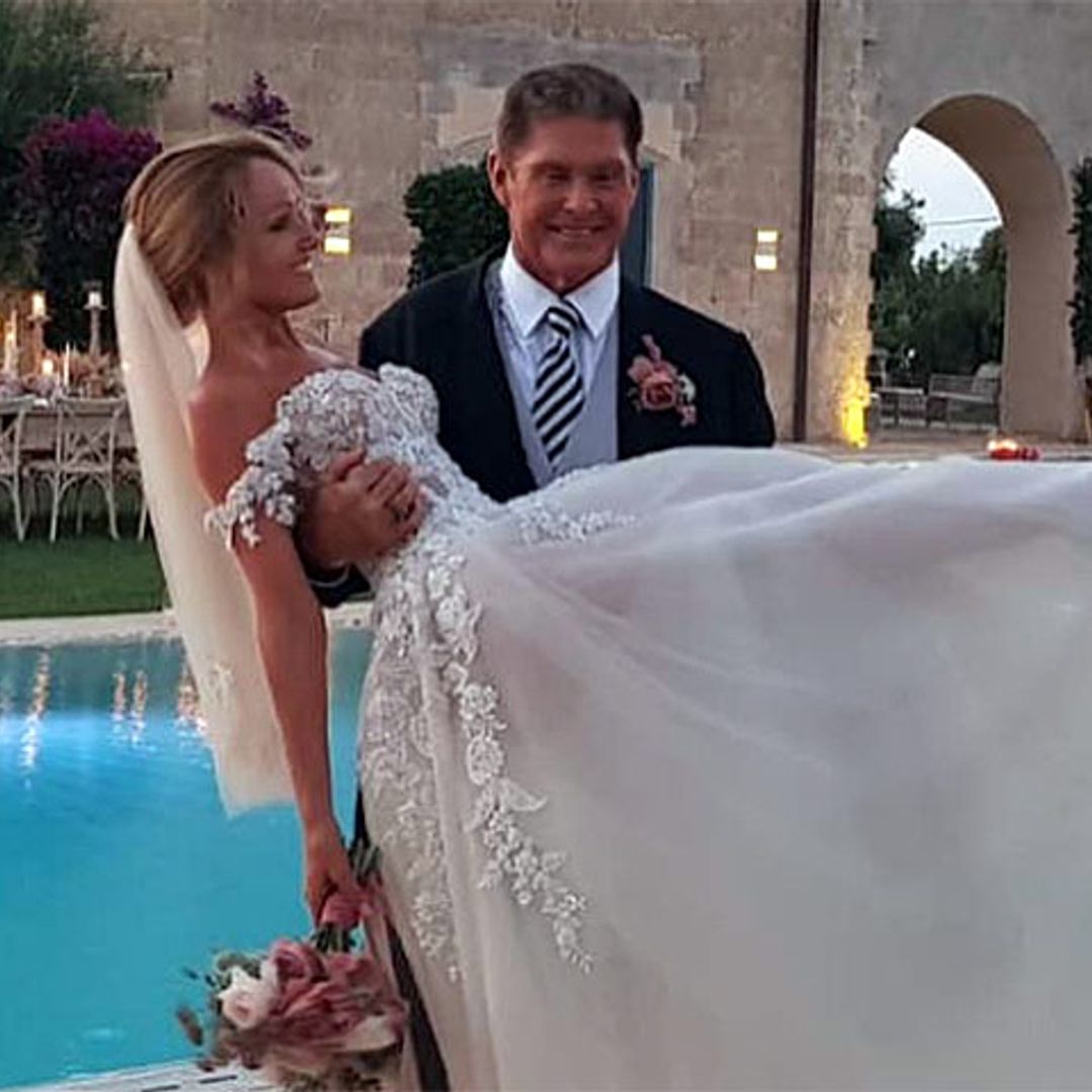 Los románticos vídeos de la boda de David Hasselhoff y Hayley Roberts