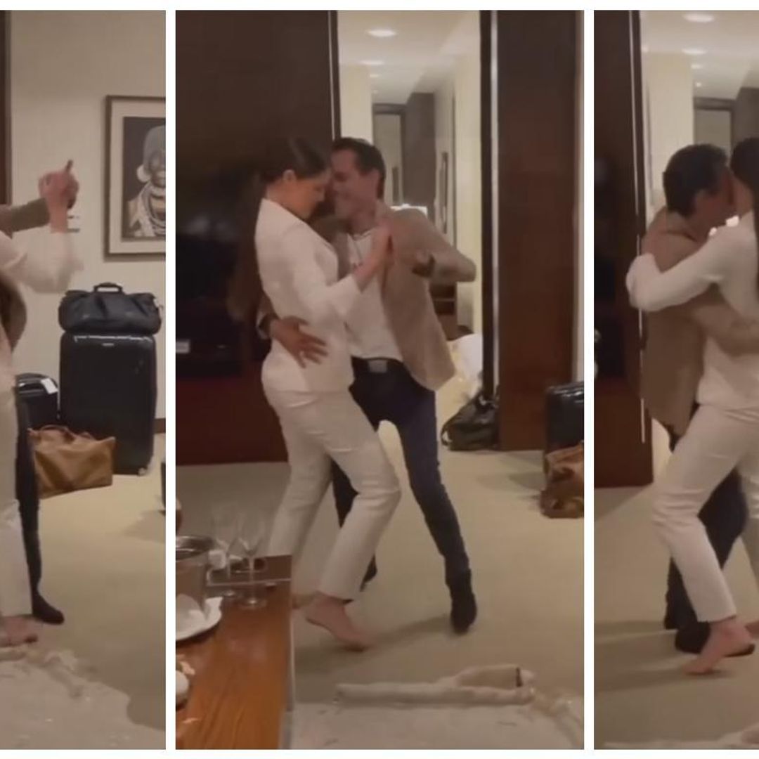 Marc Anthony y Nadia Ferreira sacan sus mejores pasos de baile en Paraguay