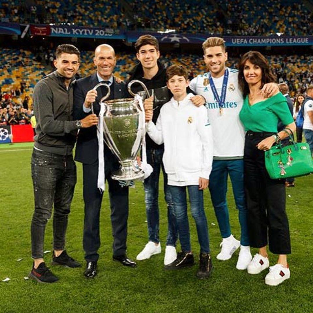 La familia de Zidane, siempre su gran apoyo