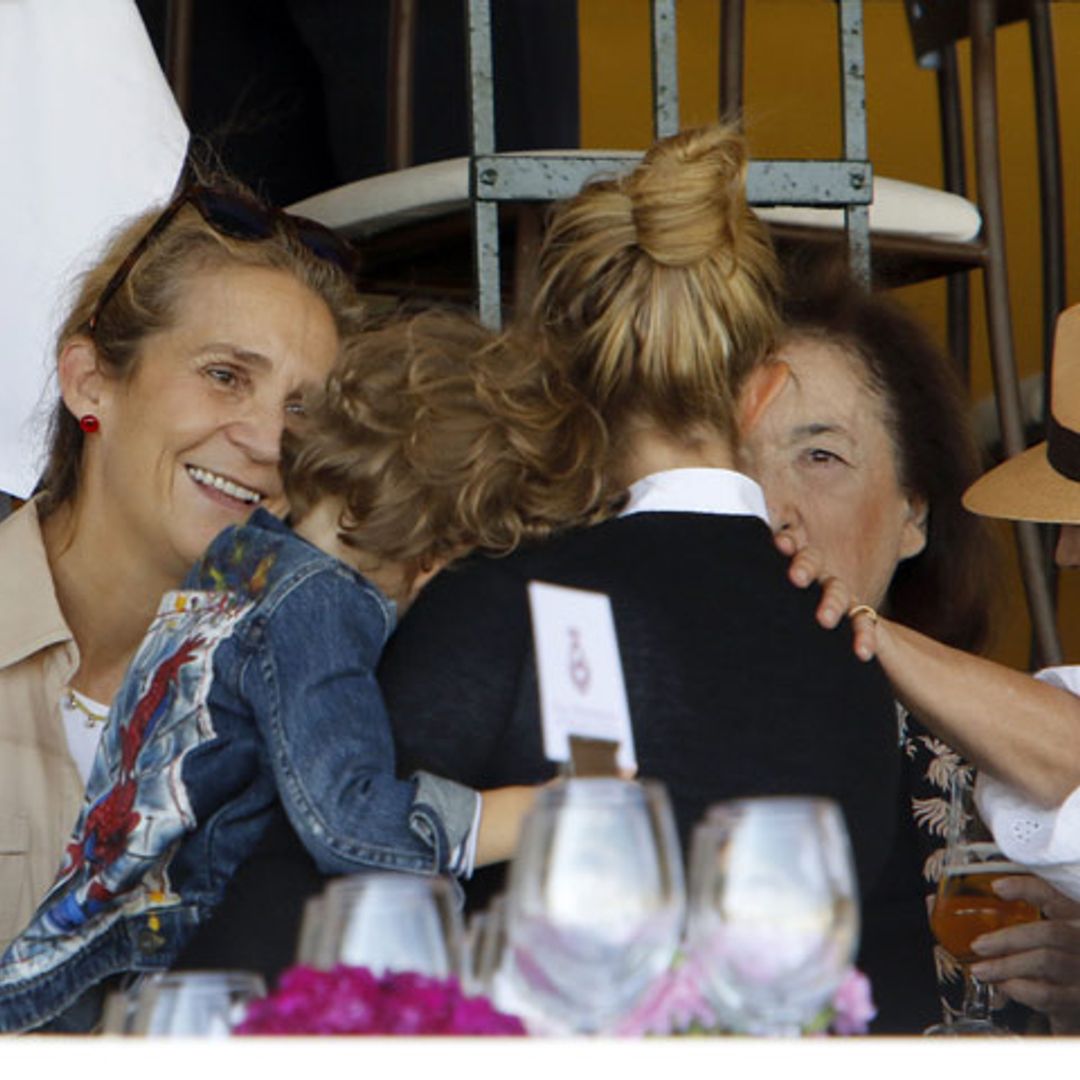 La infanta Elena, mimos y atenciones hacia el hijo de Marta Ortega