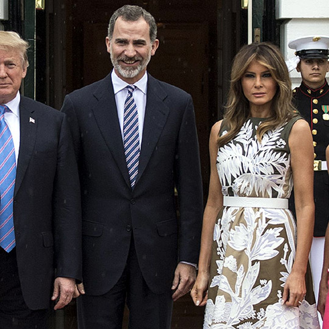 Así ha sido el esperado encuentro de los Reyes con Donald y Melania Trump en la Casa Blanca